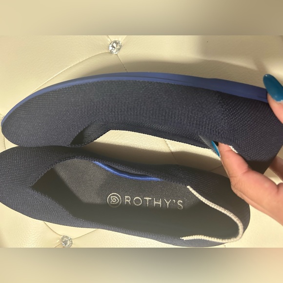 Rothy’s dark blue ballerina slippers - Picture 1 of 3